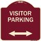 Signmission Reserved Parking Visitor Parking Heavy-Gauge Aluminum Architectural Sign, 18" x 18", BU-1818-23025 A-DES-BU-1818-23025 - alternate 1